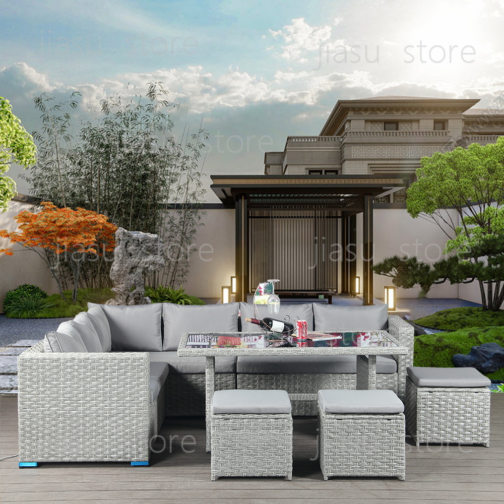 Outdoor Furniture Rattan - Set Patio Furniture Outdoor Rattan Corner