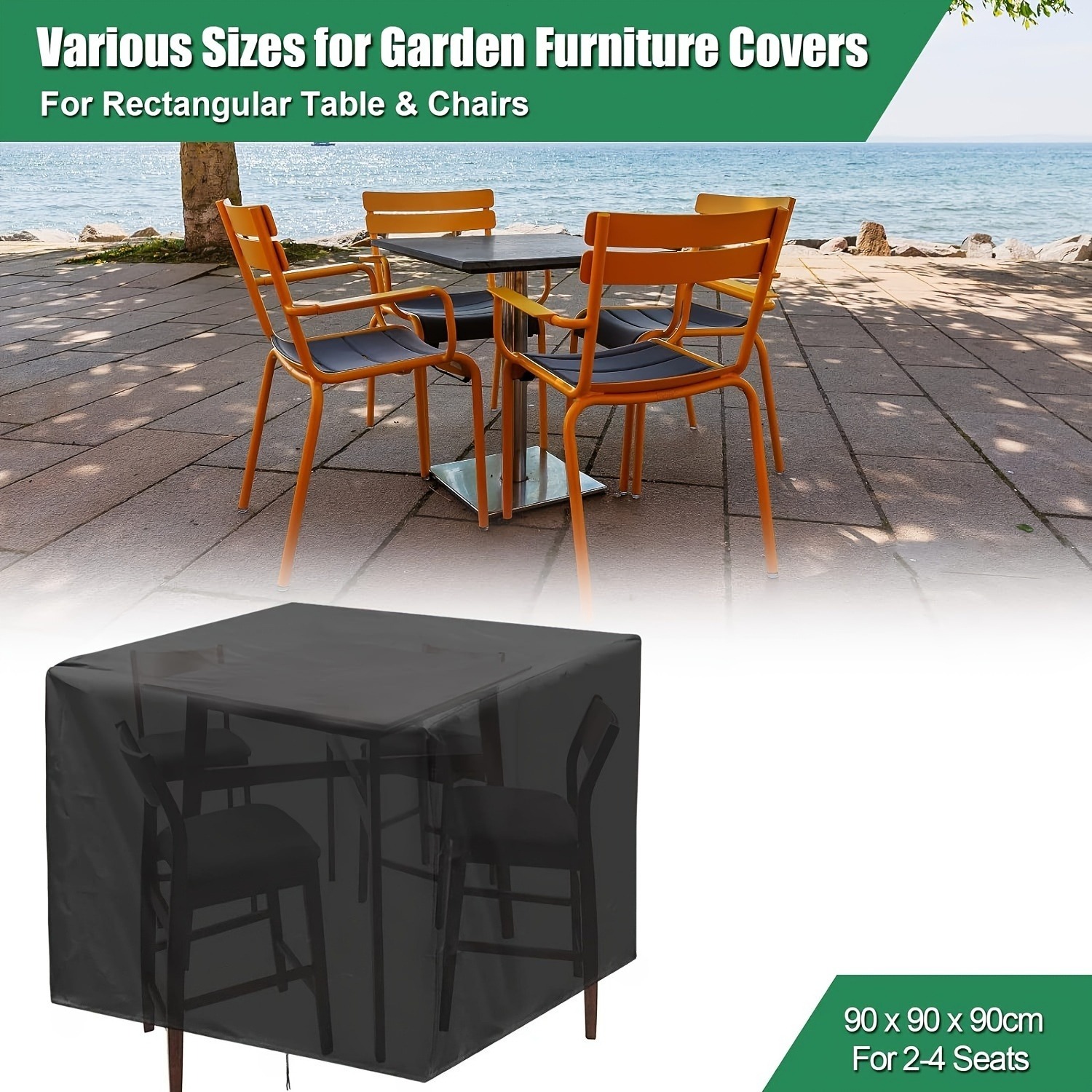 Outdoor Furniture Protector - Heavy-Duty 210D Outdoor Garden Furniture Cover