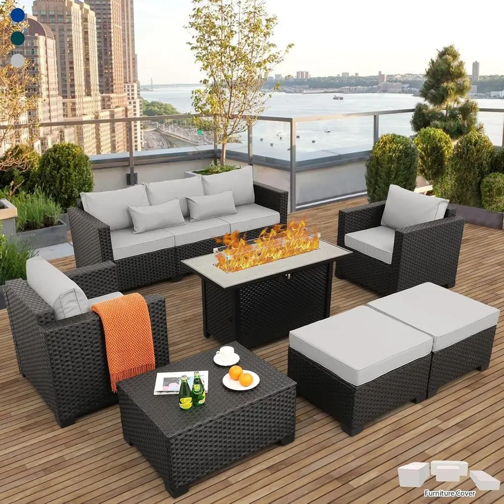 Outdoor Furniture With Fire Pit - 45 Outdoor Patio Furniture Set with