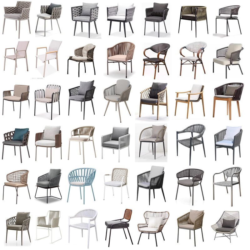 Outdoor Furniture Cafe - Weatherproof PE Rattan Outdoor Single Dining