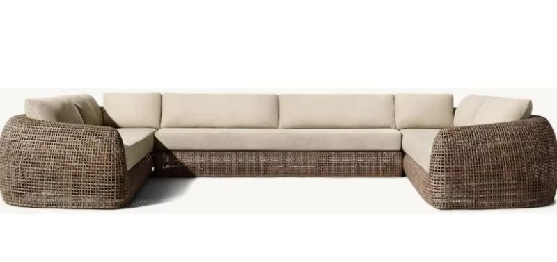 Hot Sale U-shape Modular Outdo - Outdoor Furniture For Sale ulasan dan harga