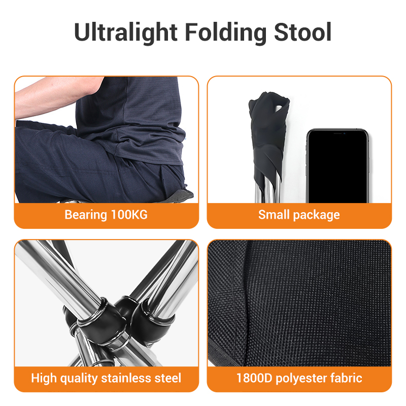 WESTTUNE Portable Folding Stoo - Outdoor Furniture Used ulasan dan harga