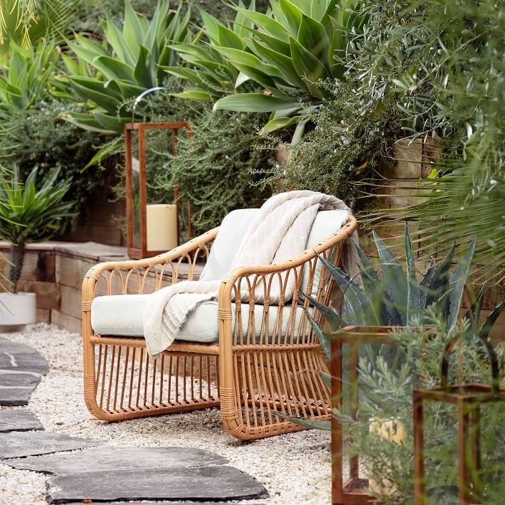 Rattan Lounge Chair Sofa Singl - Outdoor Furniture Rattan ulasan dan harga