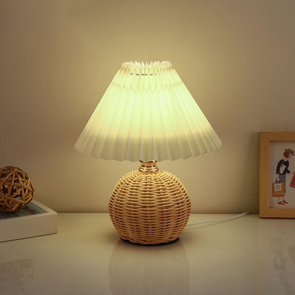 SCKDAY LED Pleated Table Lamp  - Outdoor Furniture Cafe ulasan dan harga