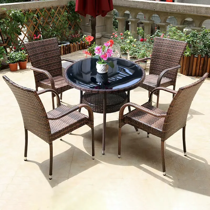 Small Metal Rattan Coffee Tabl - Outdoor Furniture Prices ulasan dan harga