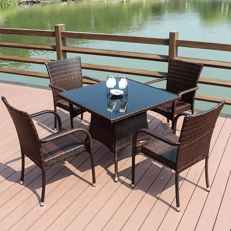 Small Metal Rattan Coffee Tabl - Outdoor Furniture Prices ulasan dan harga