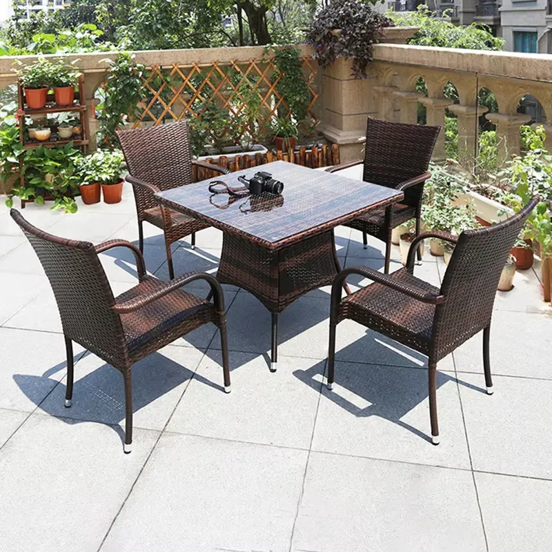 Small Metal Rattan Coffee Tabl - Outdoor Furniture Prices ulasan dan harga