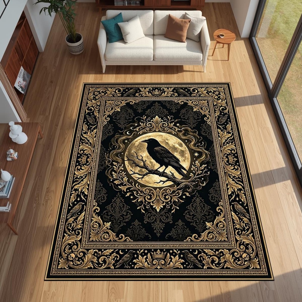 Gothic Golden Raven Full Moon  - Outdoor Furniture Cafe ulasan dan harga