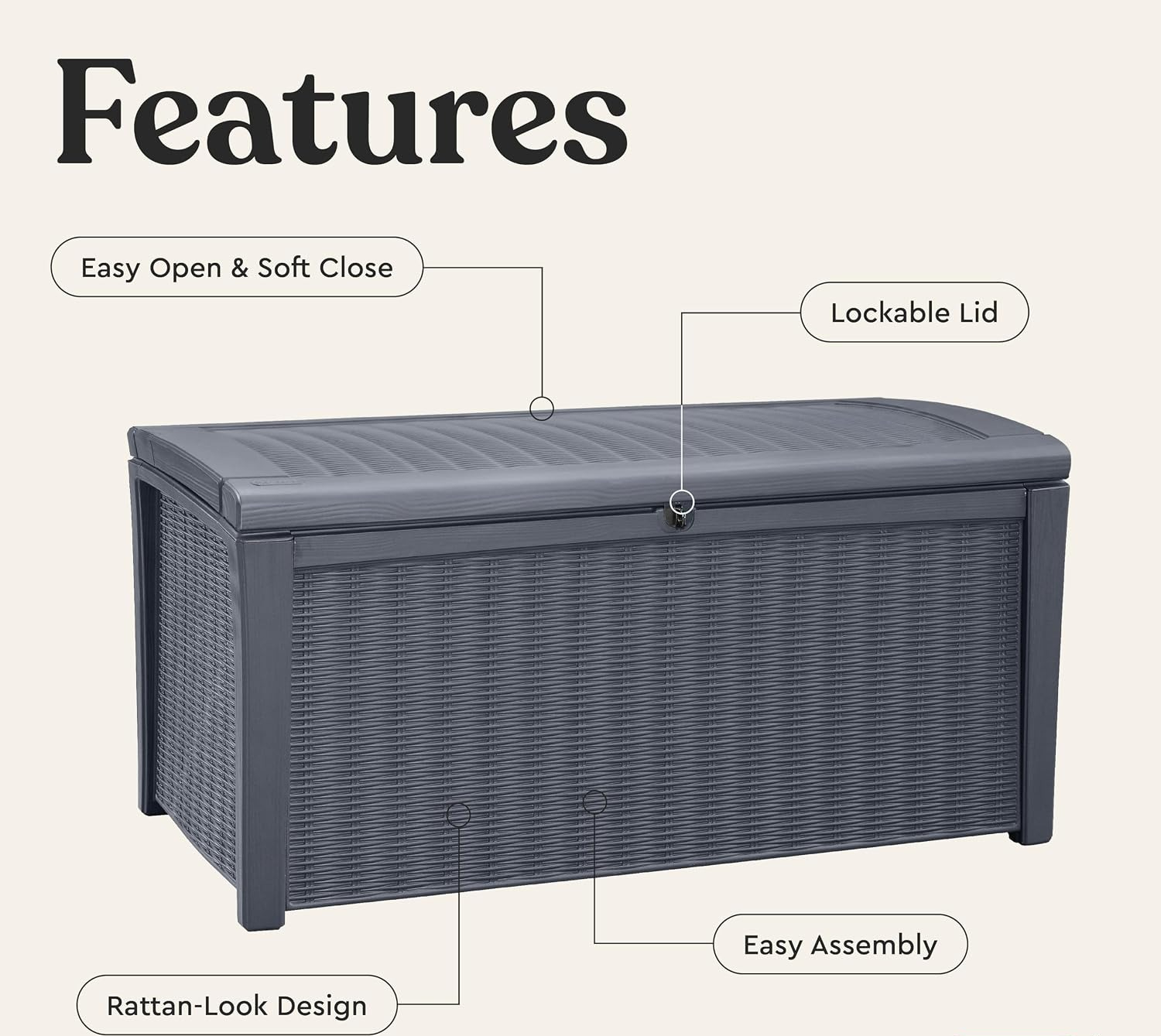 110 Gallon Outdoor Storage Dec - Outdoor Furniture Rattan ulasan dan harga
