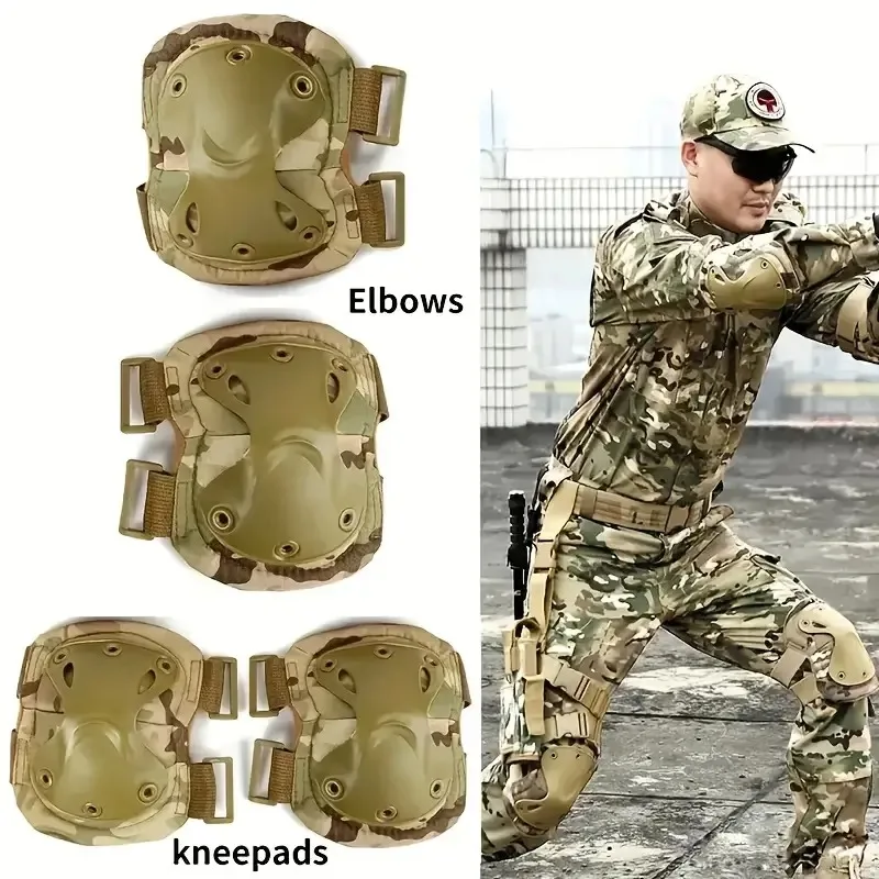 Tactical Knee Pad Elbow CS Mil - Outdoor Furniture Pads ulasan dan harga