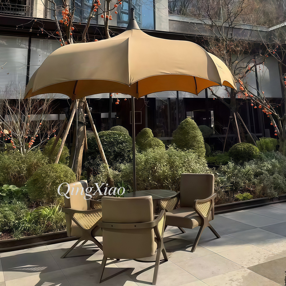 Arched Offset Cantilever Umbre - Outdoor Furniture Cafe ulasan dan harga