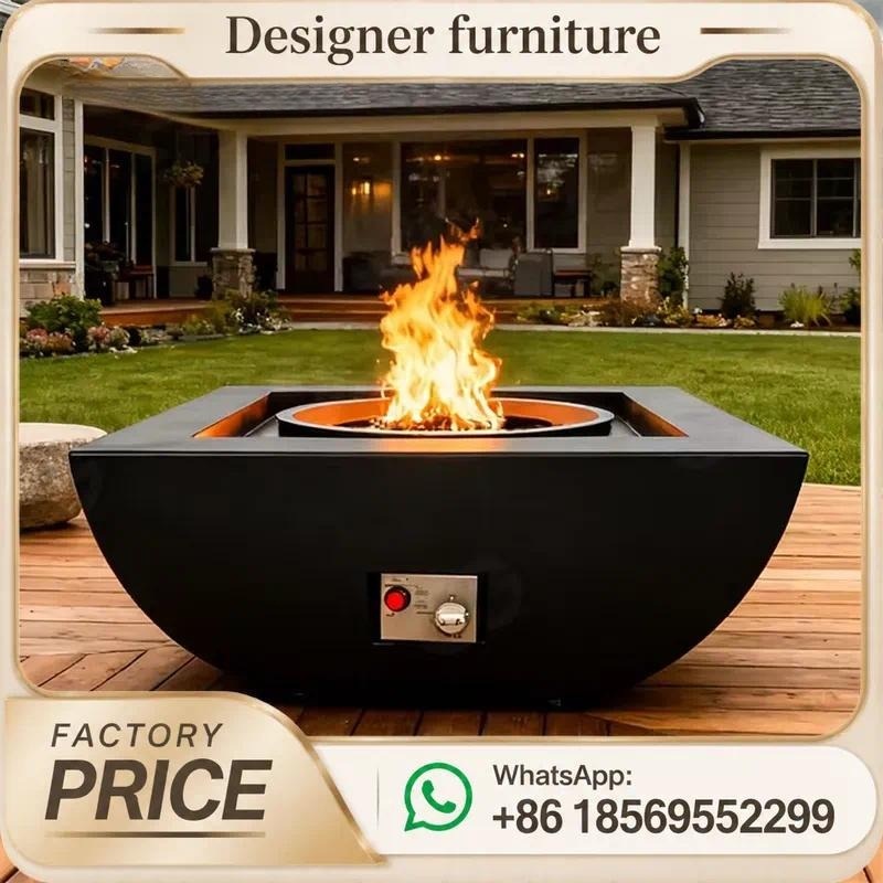 Custom Outdoor Gas Fire Pit Ta - Outdoor Furniture With Fire Pit ulasan dan harga