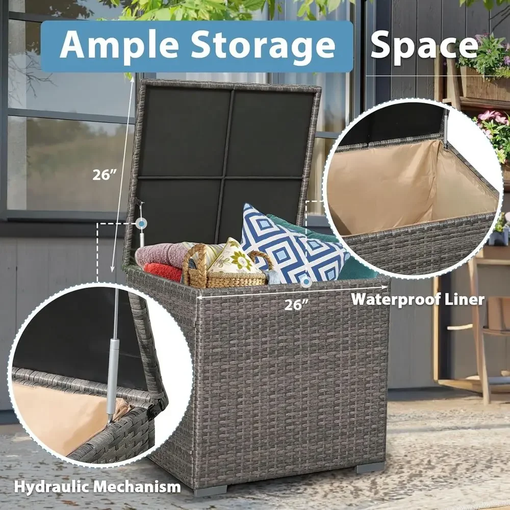 8-Piece Patio Furniture Set wi - Outdoor Furniture With Fire Pit ulasan dan harga