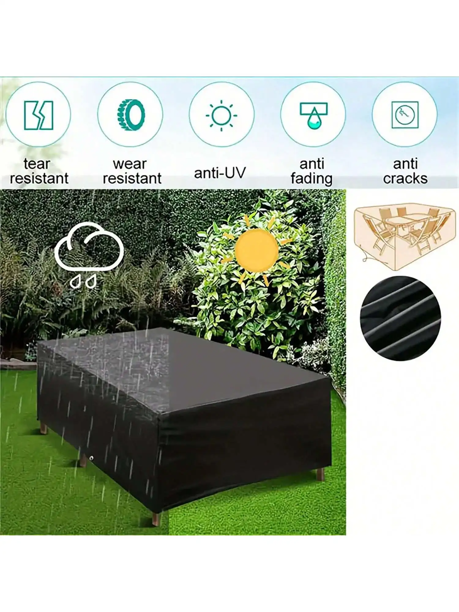Multi-Size Outdoor Patio Garde - Outdoor Furniture Protector ulasan dan harga