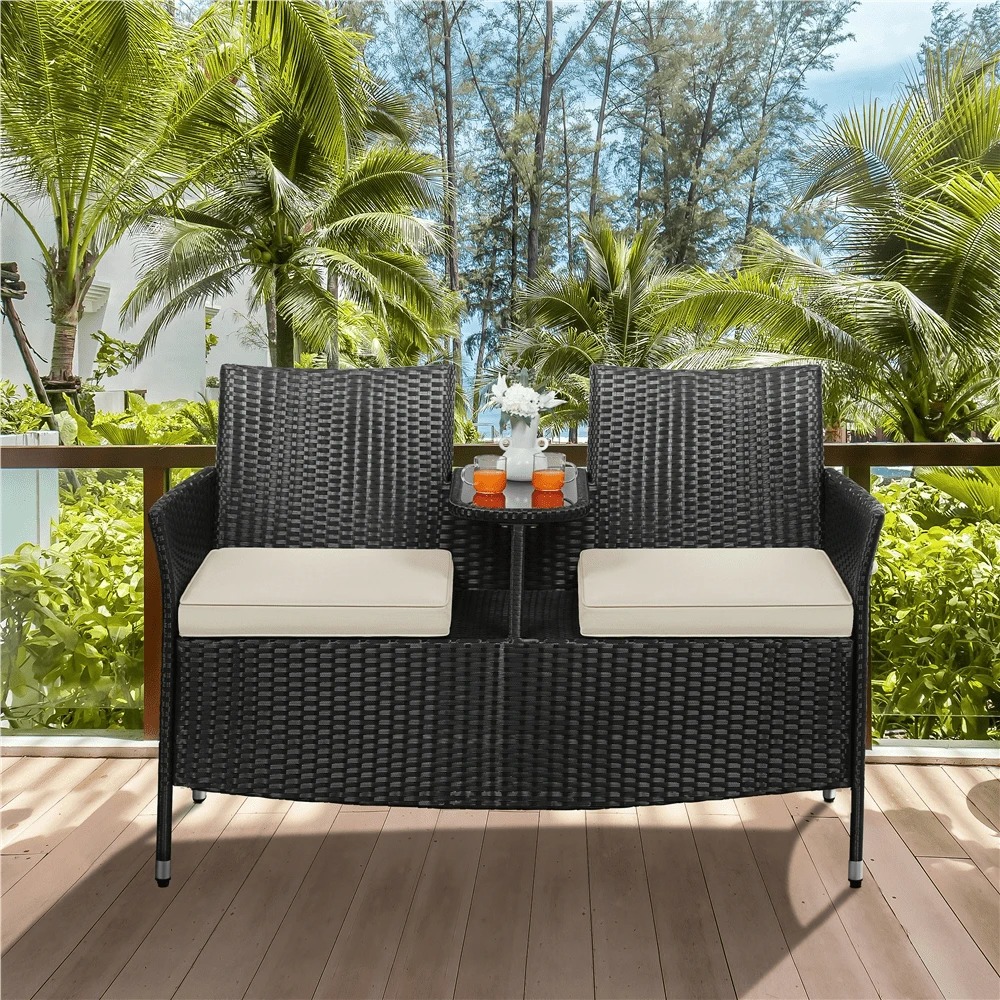 Premium Outdoor Double Chair 2 - Outdoor Furniture Rattan ulasan dan harga