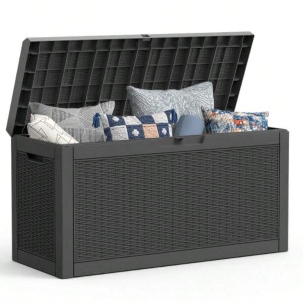 Outdoor Storage Box Deck Box W - Outdoor Furniture Rattan ulasan dan harga