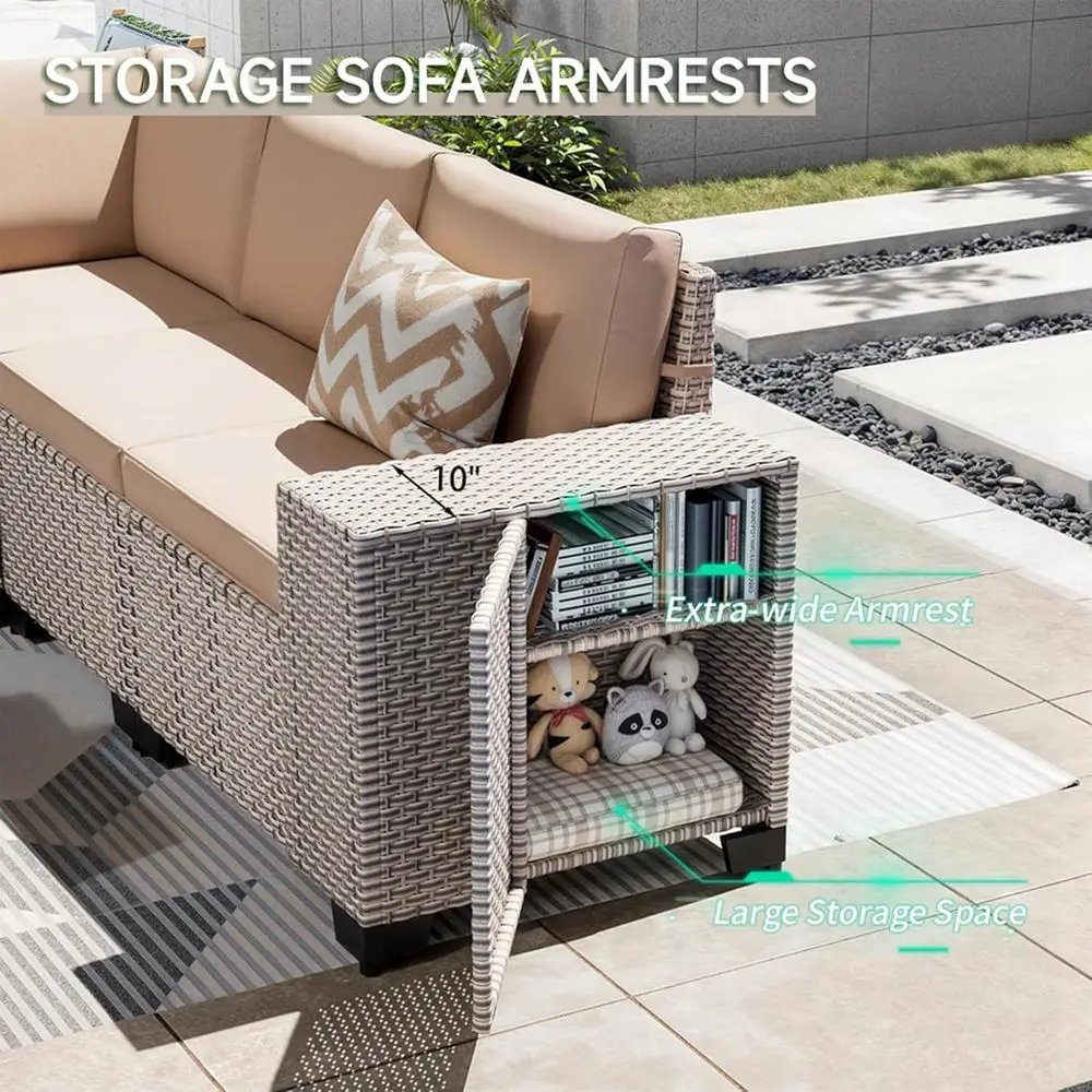 7-Piece Outdoor Patio Furnitur - Outdoor Furniture With Fire Pit ulasan dan harga