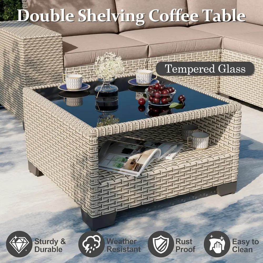 7-Piece Outdoor Patio Furnitur - Outdoor Furniture With Fire Pit ulasan dan harga