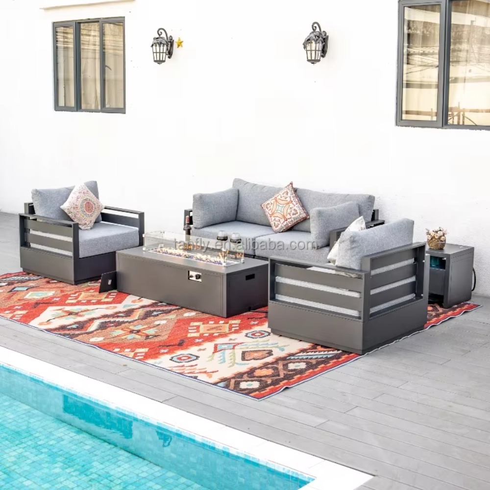 Villa Hotel Outdoor Furniture  - Outdoor Furniture With Fire Pit ulasan dan harga