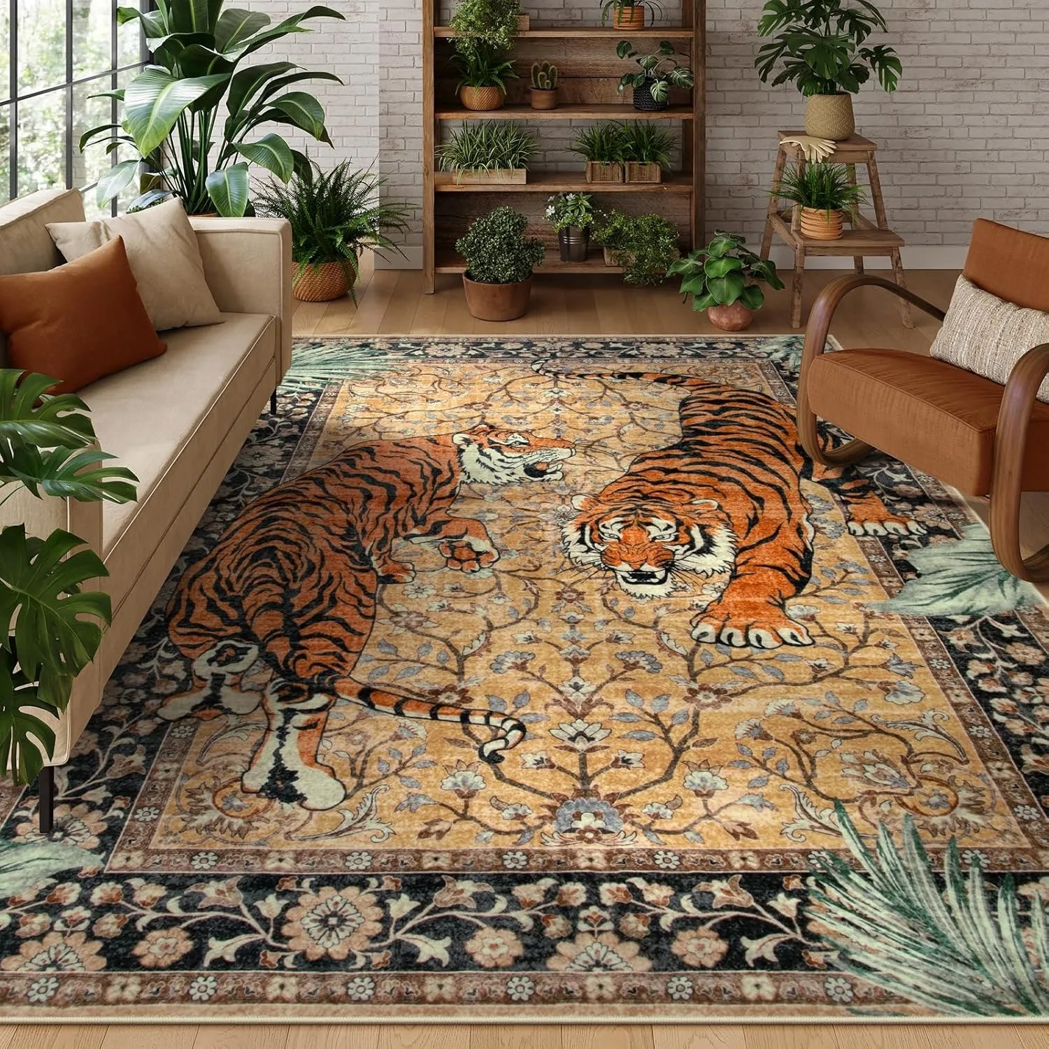 Jungle Tiger Rug for Living Ro - Outdoor Furniture Cafe ulasan dan harga
