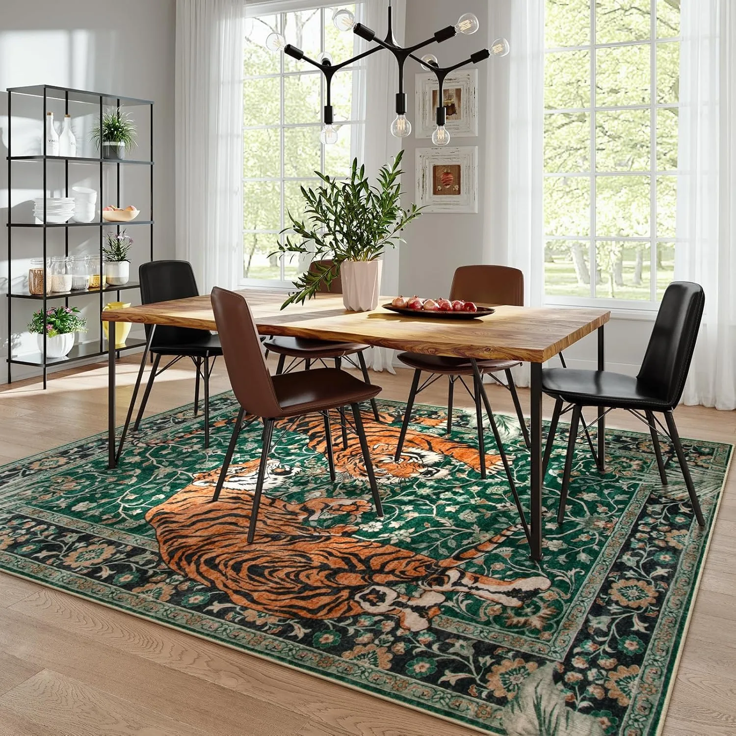 Jungle Tiger Rug for Living Ro - Outdoor Furniture Cafe ulasan dan harga