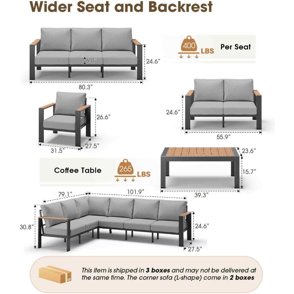 USA Stock Aluminum Outdoor Pat - Outdoor Furniture For Sale ulasan dan harga