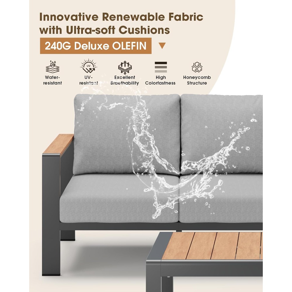 USA Stock Aluminum Outdoor Pat - Outdoor Furniture For Sale ulasan dan harga