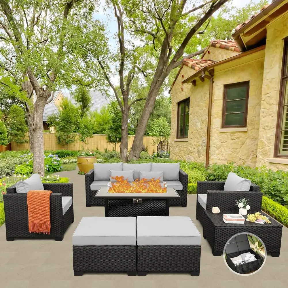 45 Outdoor Patio Furniture Set - Outdoor Furniture With Fire Pit ulasan dan harga