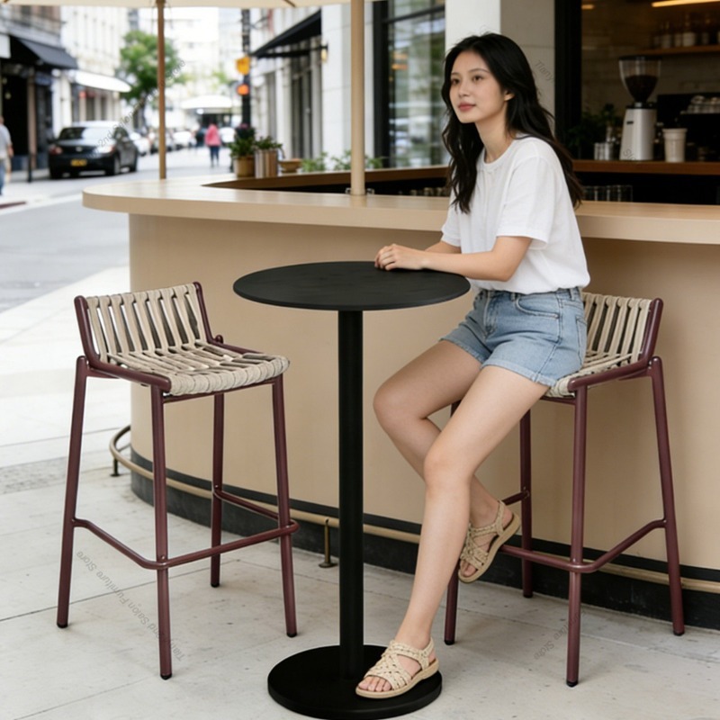 Nordic Outdoor Aluminum Alloy  - Outdoor Furniture Cafe ulasan dan harga