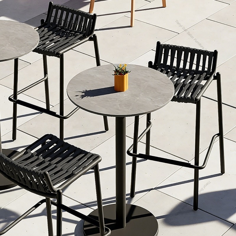 Nordic Outdoor Aluminum Alloy  - Outdoor Furniture Cafe ulasan dan harga