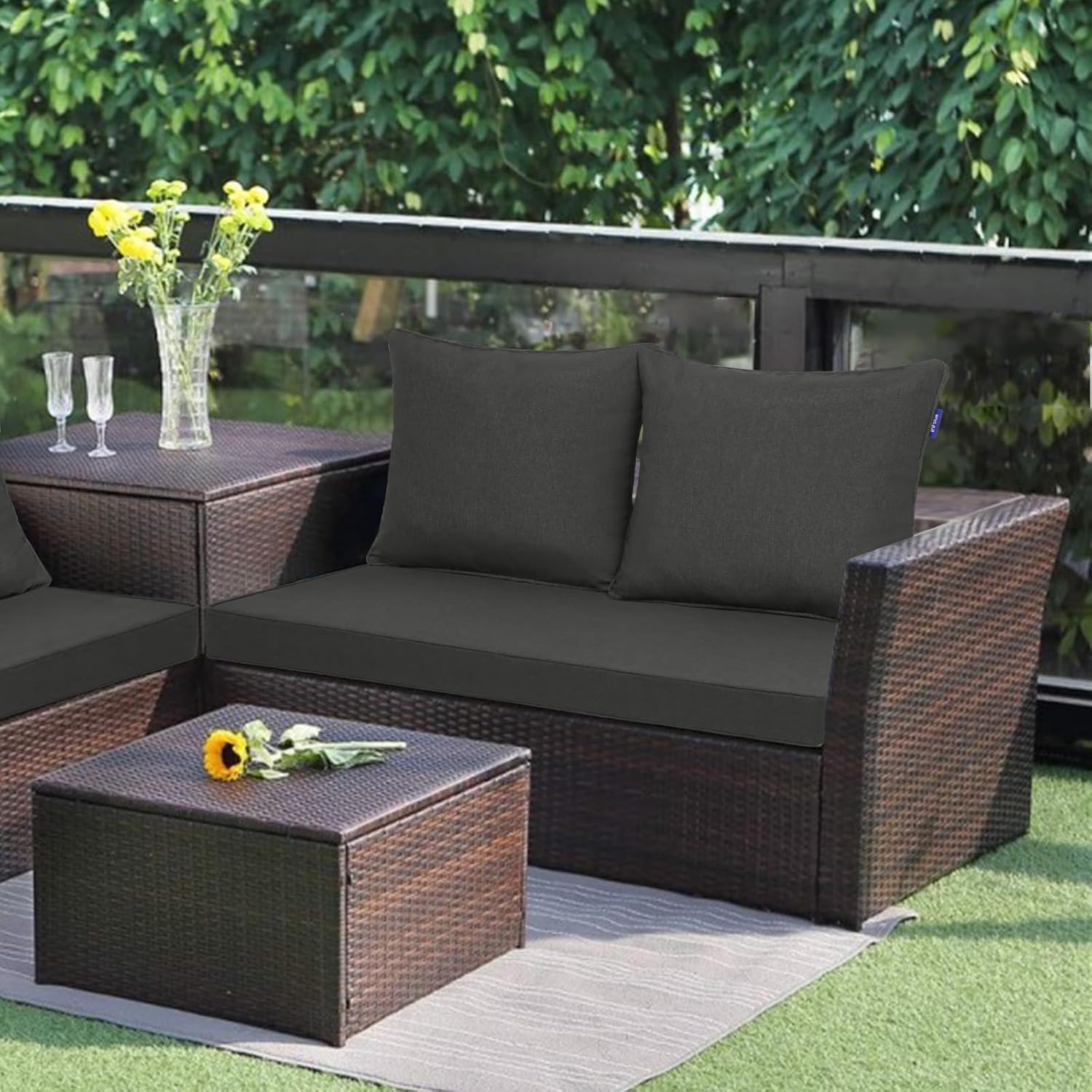 Outdoor Loveseat Cushion Set 4 - Outdoor Furniture Cushions 24 X 24 ulasan dan harga