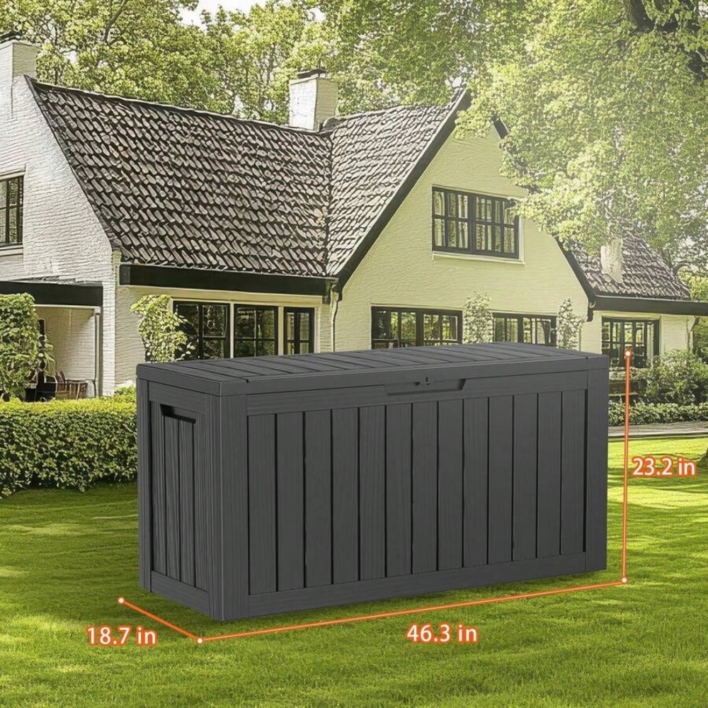 90 Gallon Lockable Resin Deck  - Outdoor Furniture Cushions 24 X 24 ulasan dan harga
