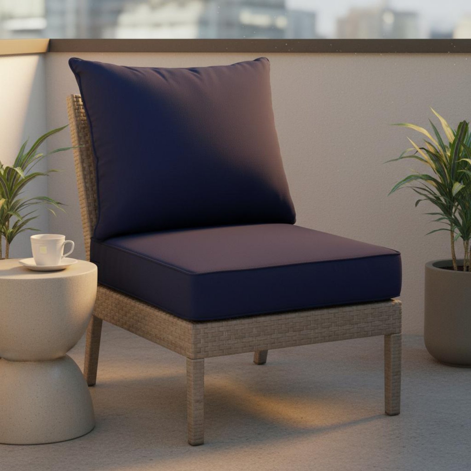 Patio Chair Pad Hidden Closure - Outdoor Furniture Pads ulasan dan harga