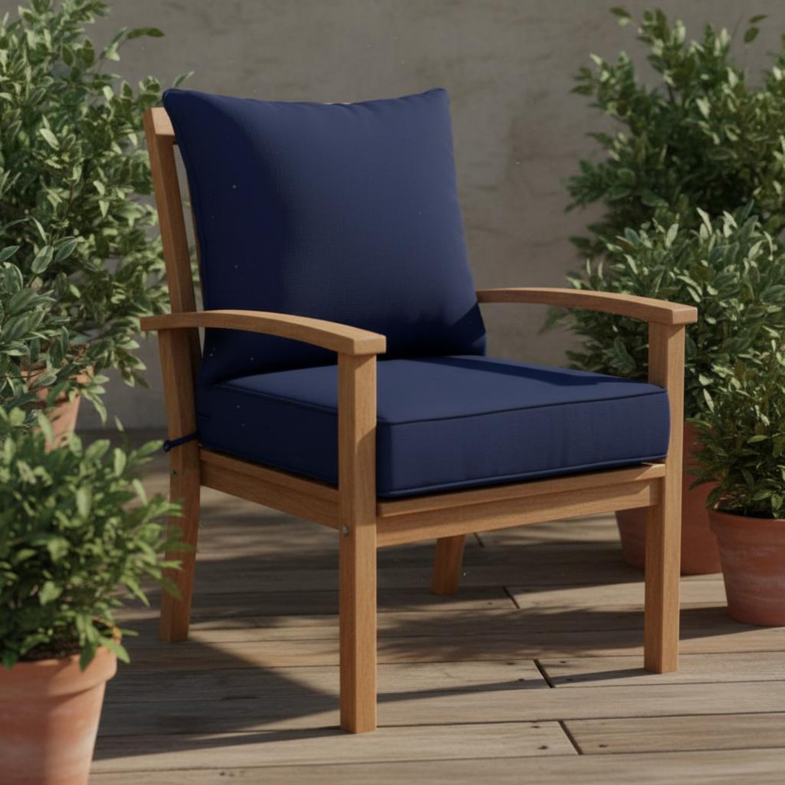 Patio Chair Pad Hidden Closure - Outdoor Furniture Pads ulasan dan harga