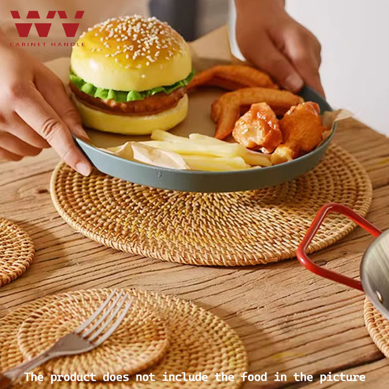 10-20cm Pot Mats Handwoven Rat - Outdoor Furniture Cafe ulasan dan harga