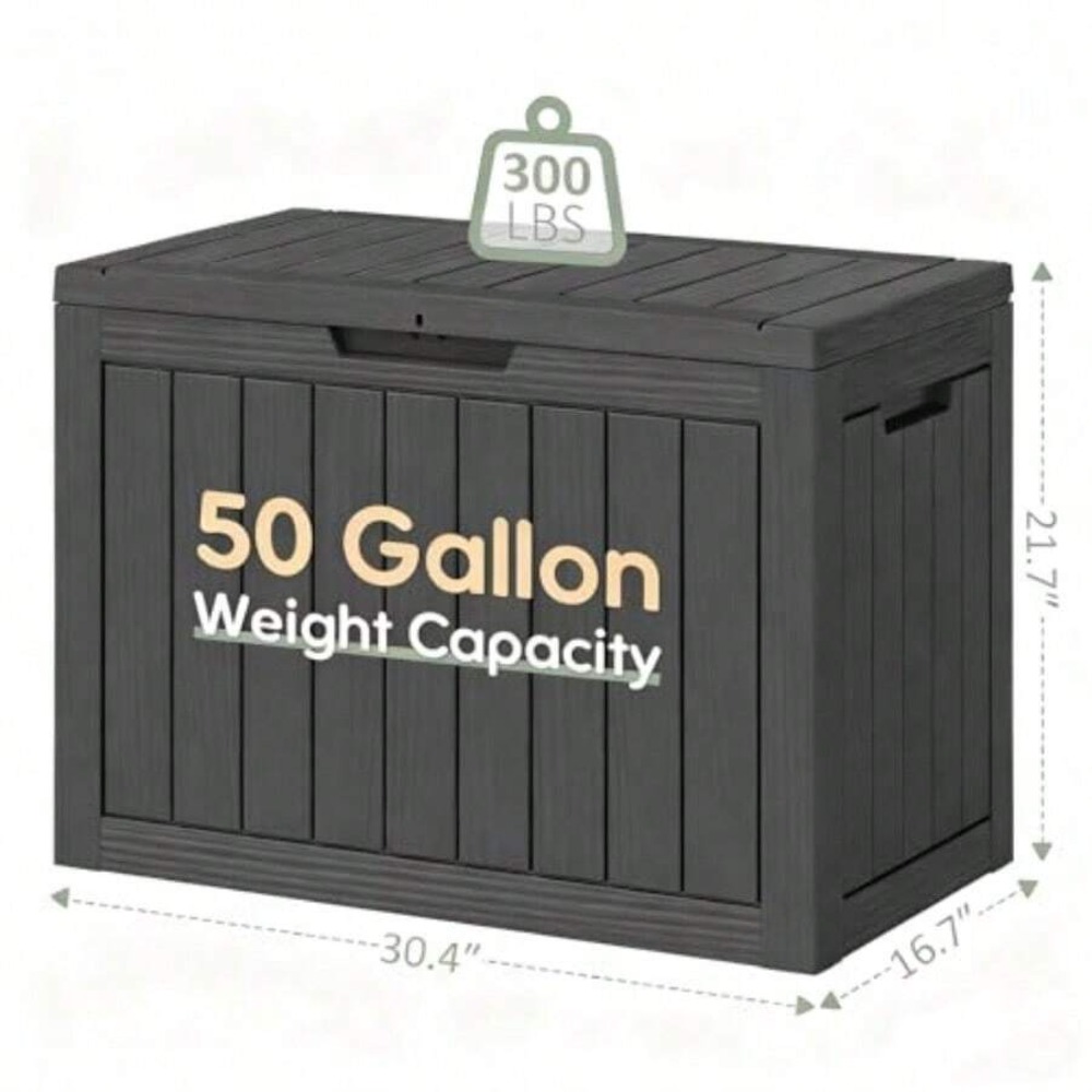 50 Gallon Outdoor Storage Box  - Outdoor Furniture Pillows ulasan dan harga